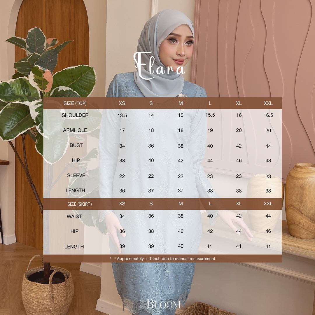 ELARA KURUNG - POWDER BLUE