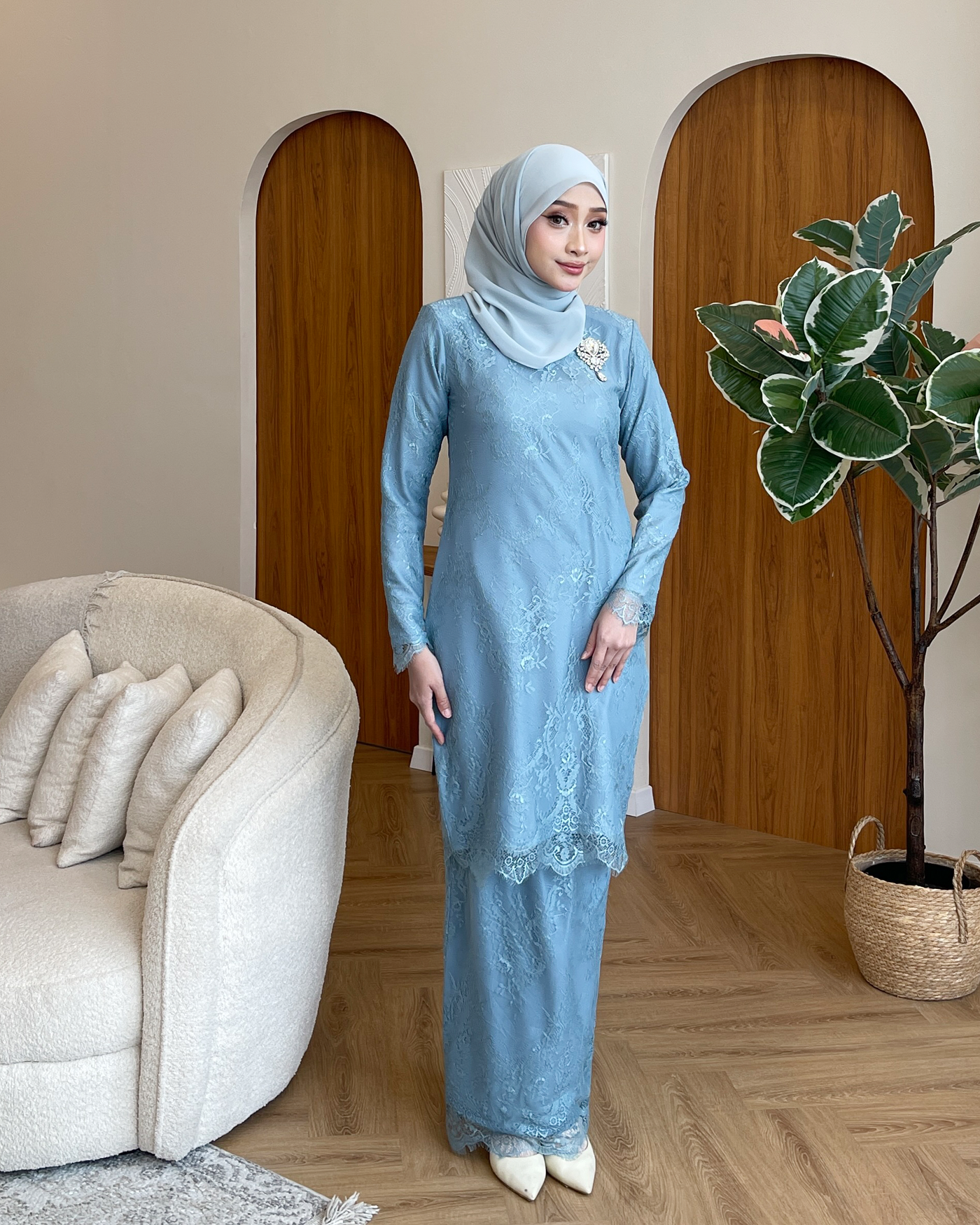 ELARA KURUNG - POWDER BLUE