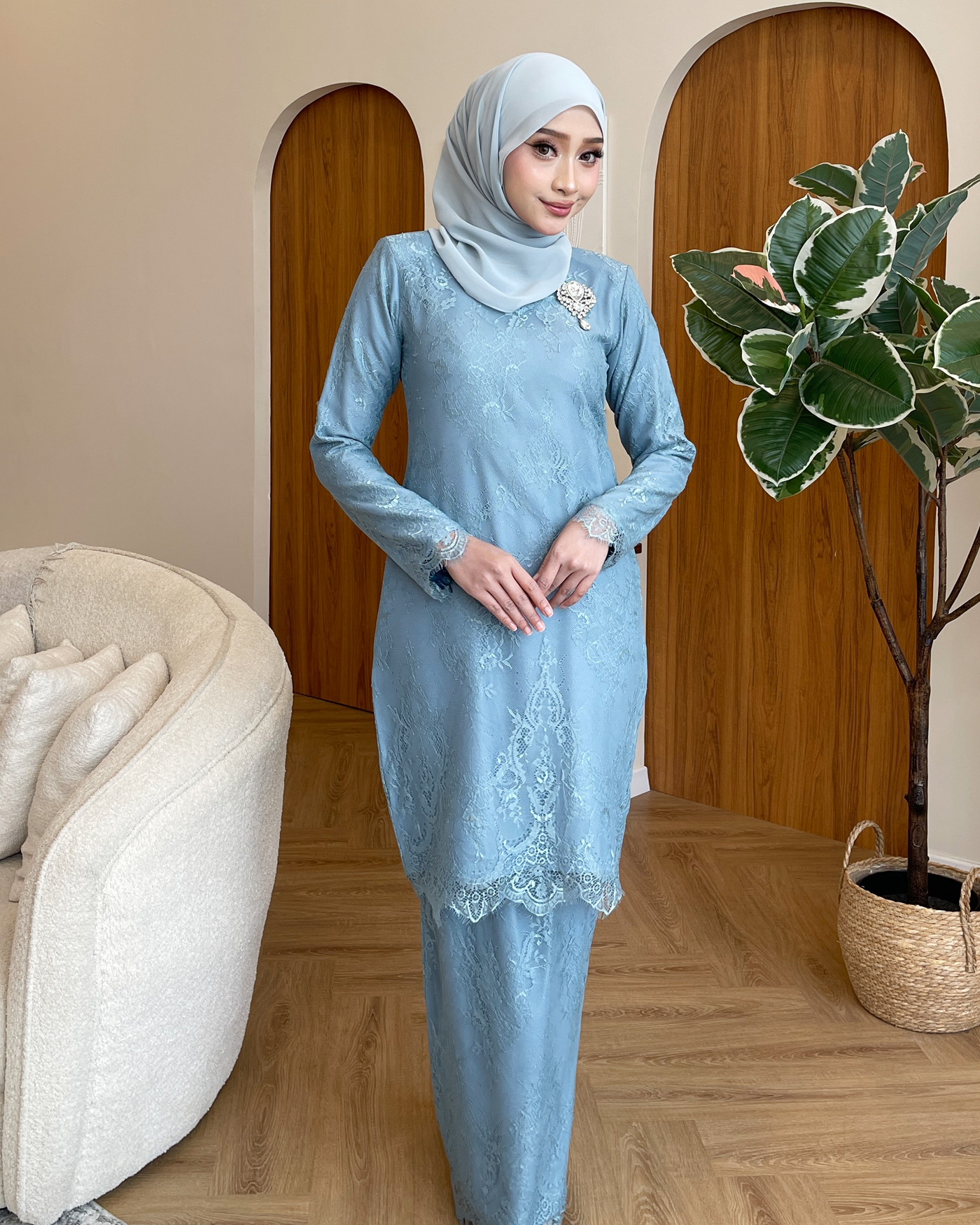 ELARA KURUNG - POWDER BLUE
