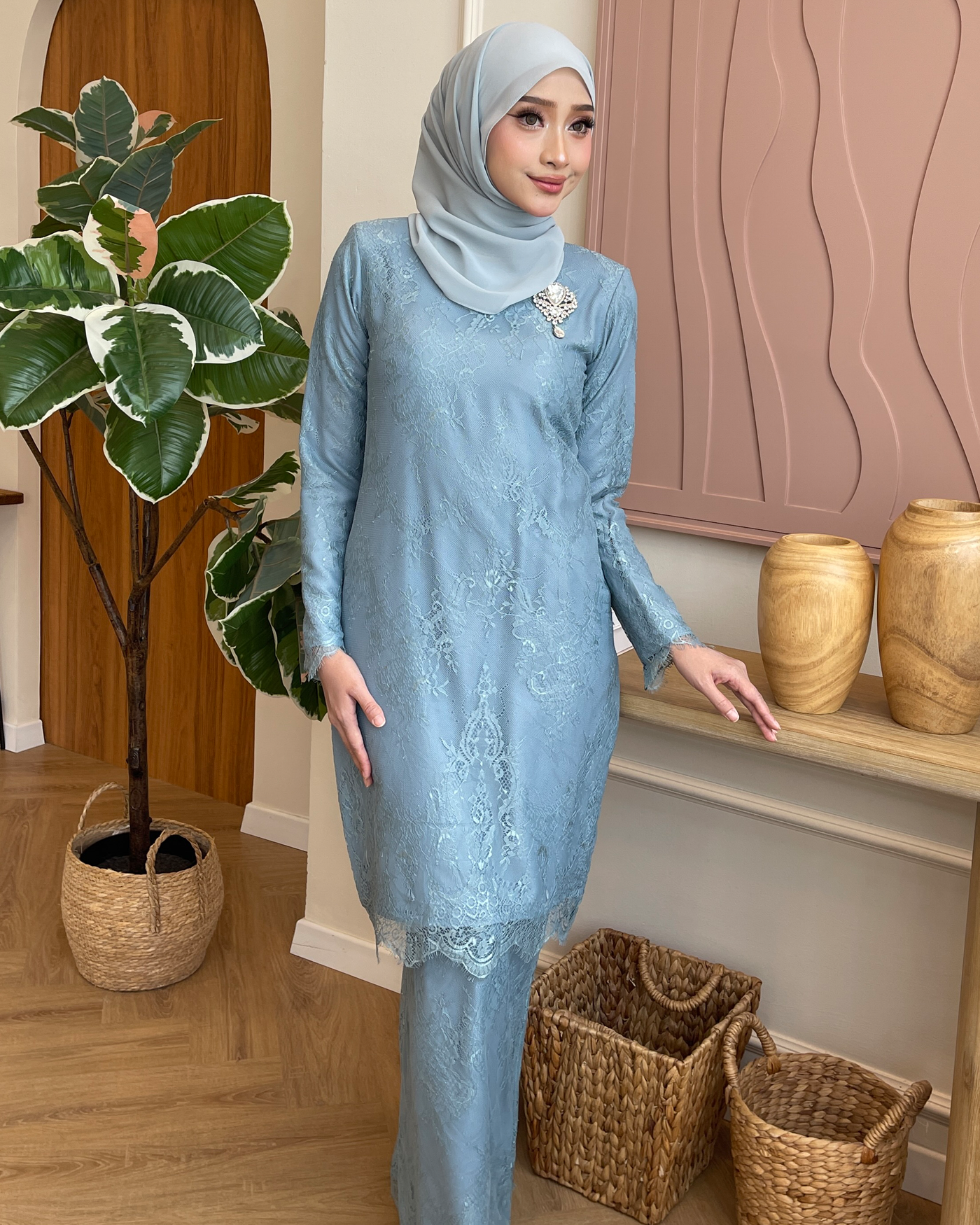 ELARA KURUNG - POWDER BLUE