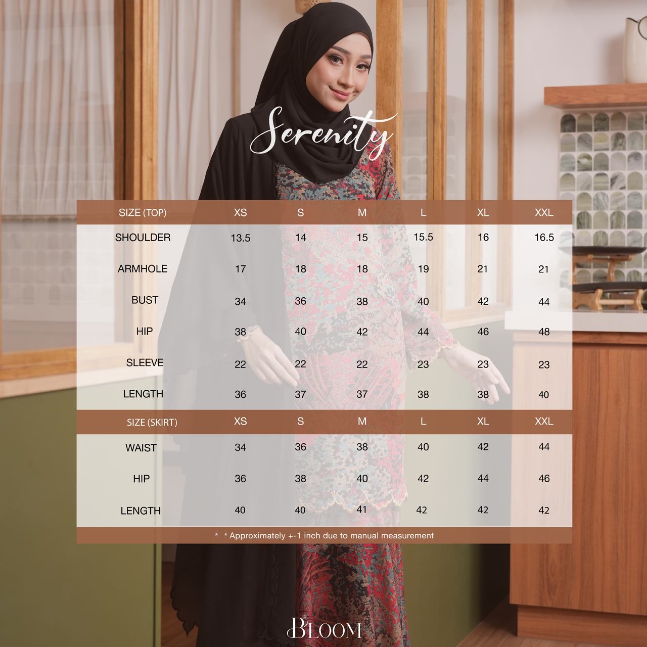 SERENITY KURUNG - SCARLET