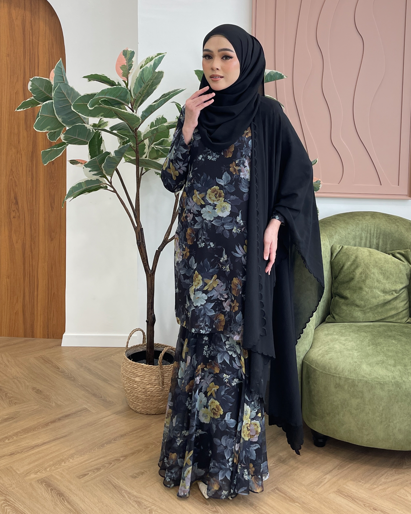 JULIA KURUNG - BLUE BLACK